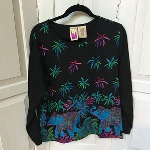 Original Anthony Colorful Cotton Elephant Top